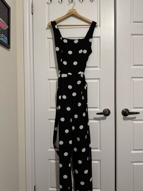 Polka Dot Black Jumpsuit